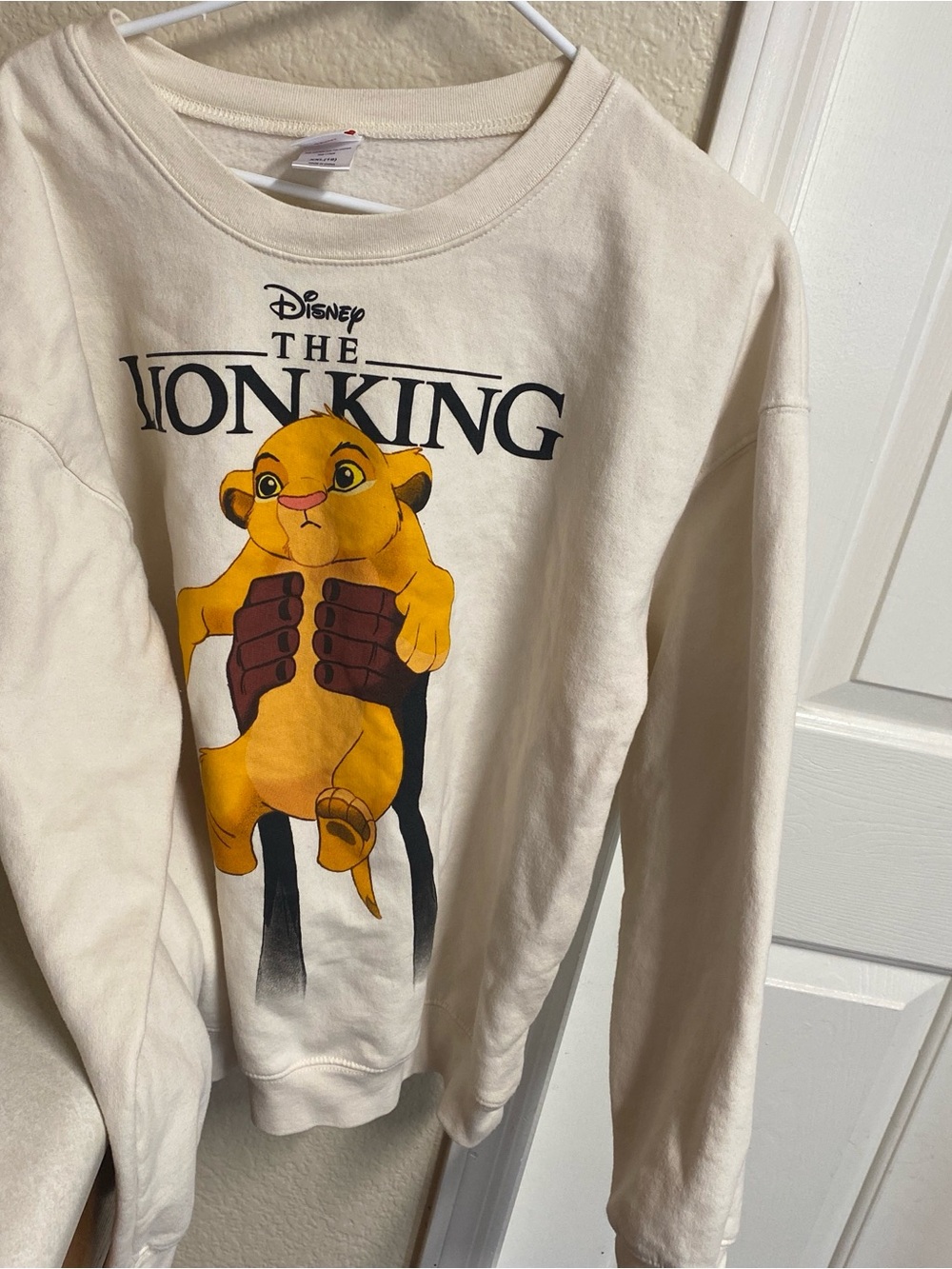 Disney The Lion King Simba Crewneck Sweatshirt - Cream S XXL